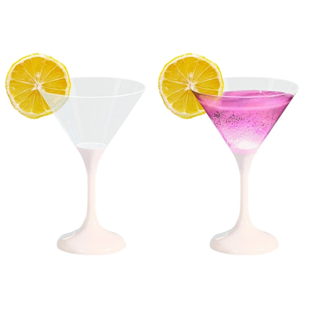 Confezione da 6 Bicchieri da Cocktail con 6 Colorazioni LED