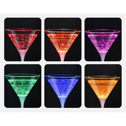 Confezione da 6 Bicchieri da Cocktail con 6 Colorazioni LED
