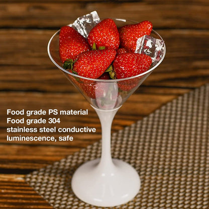 Confezione da 6 Bicchieri da Cocktail con 6 Colorazioni LED