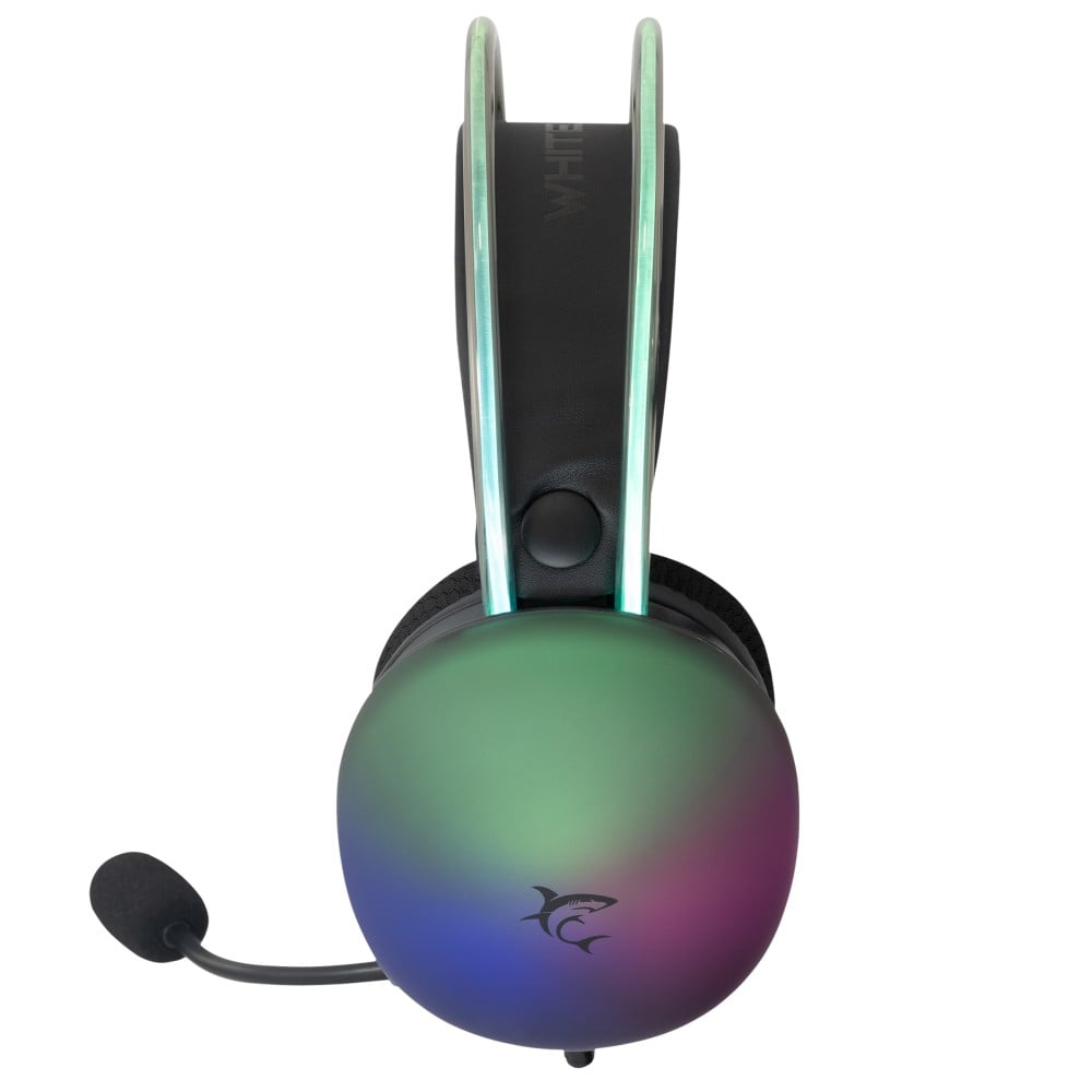 Cuffia Gaming Stereo con Microfono e Illuminazione RGB su Cuffie e Archetto Nero FIREFLY