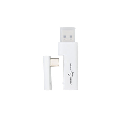 Cuffia Gaming Wireless BT con Microfono Bianco FIRECREST