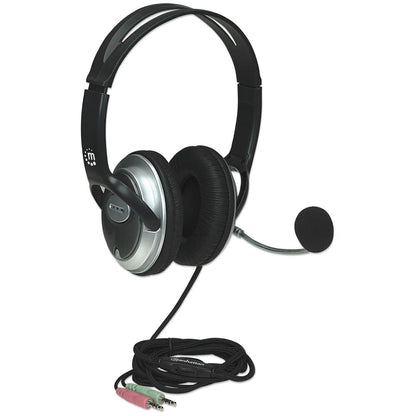 Cuffia Stereo Classica con Microfono 2x3.5mm