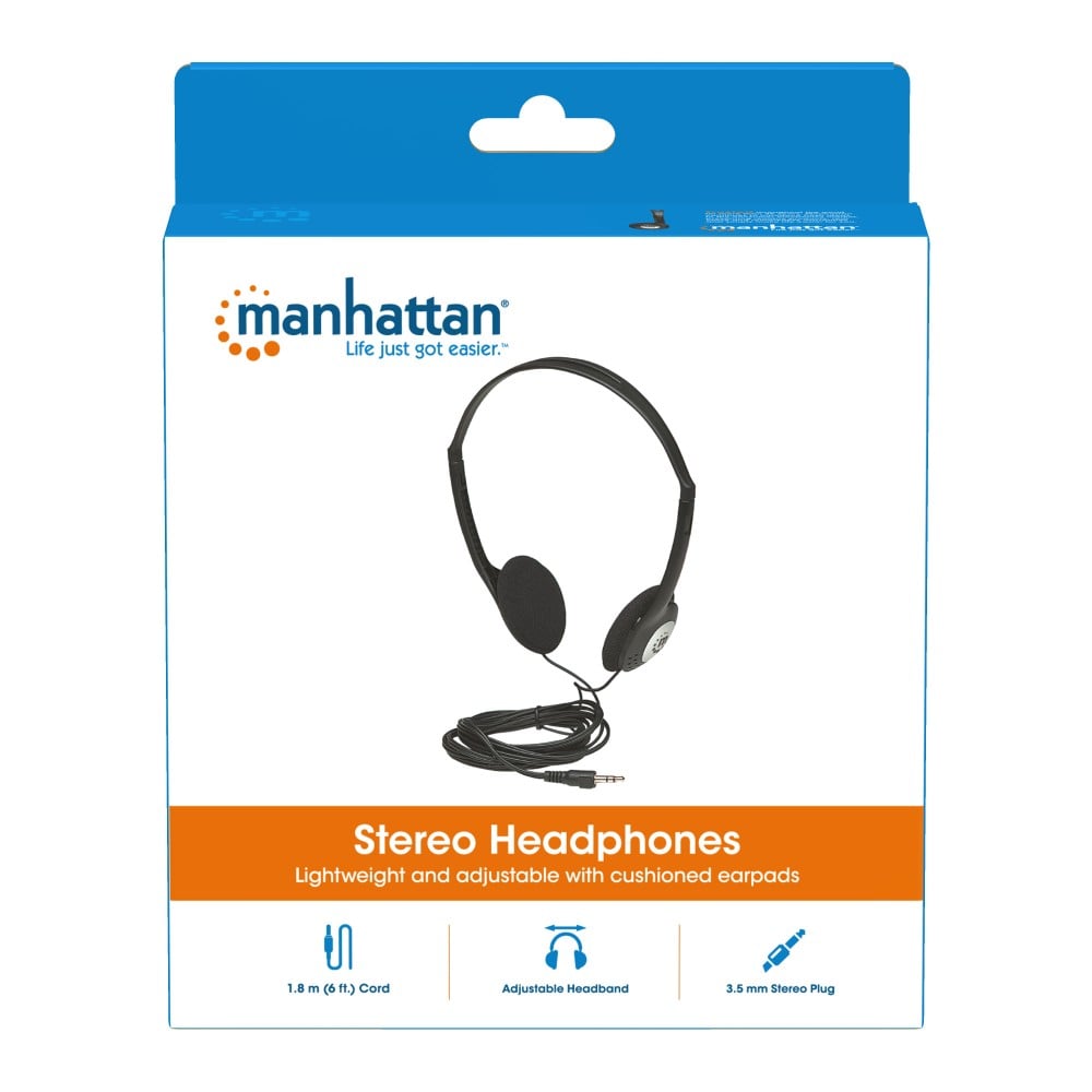 Cuffia Stereo con Auricolari Imbottiti