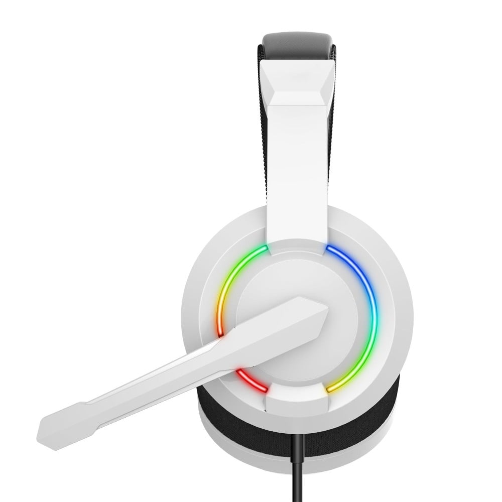 Cuffie Gaming con Microfono e Illuminazione RGB, BGH-021 HYDRA Bianco