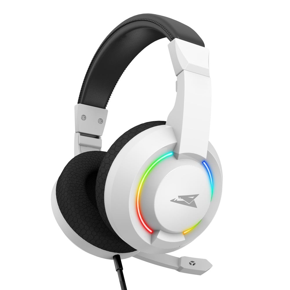 Cuffie Gaming con Microfono e Illuminazione RGB, BGH-021 HYDRA Bianco
