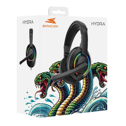 Cuffie Gaming con Microfono e Illuminazione RGB, BGH-021 HYDRA Nero