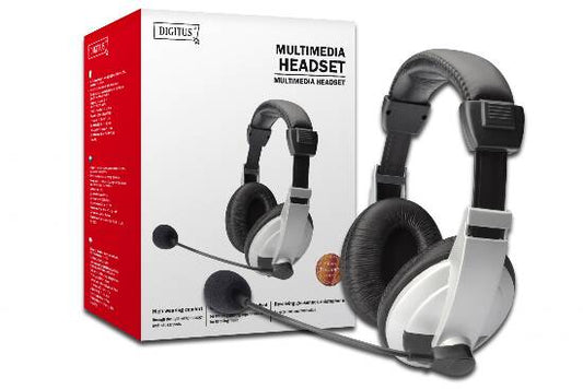 CUFFIE MULTIMEDIA CON MICROFONO, CONTROLLO VOLUME, AURICOLARI IMBOTTITI