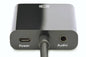 CAVO ADATTATORE HDMI MASCHIO-VGA FEMMINA CM. 15 CON PRESA AUDIO 3,5MM. COLORE NERO