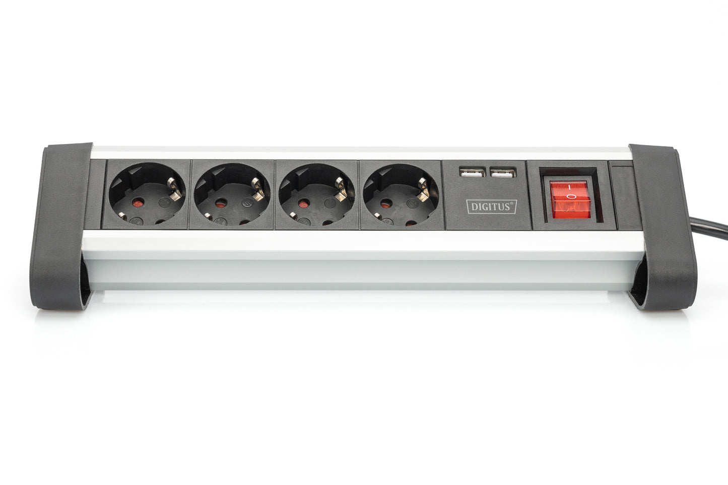MULTIPRESA DA TAVOLO 4 PRESE SCHUKO, 2 PRESE USB, INTERRUTTORE E SPINA TEDESCA