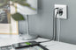 DIGITUS Presa di sicurezza da incasso con 1 USB Type-C ™, 1 USB A