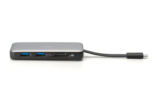 Docking station da viaggio USB-C, 7 porte 1xHDMI, 3xUSB3.0, 1xRJ45, 1xSD, 1xMicroSD, 1xUSB-CPD