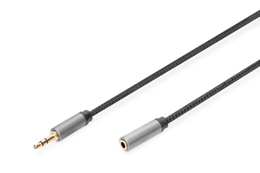 DIGITUS Cavo di prolunga audio, da cavo jack da 3,5 mm a presa da 3,5 mm mt 3