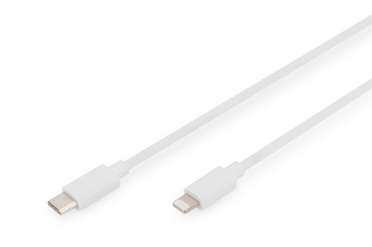 DIGITUS Cavo dati/di ricarica, Lightning-USB-Cª, MFI, 1m