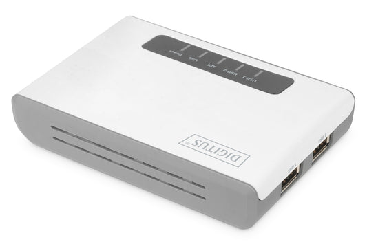SERVER MULTIFUNZIONE RETE WIRELESS DIGITUS USB 2.0 A 2 PORTE, 300 MBPS