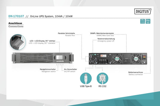 GRUPPO DI CONTINUITA' 10 kVA/ 10 kW ONLINE SENZA BATTERIE INTERNE