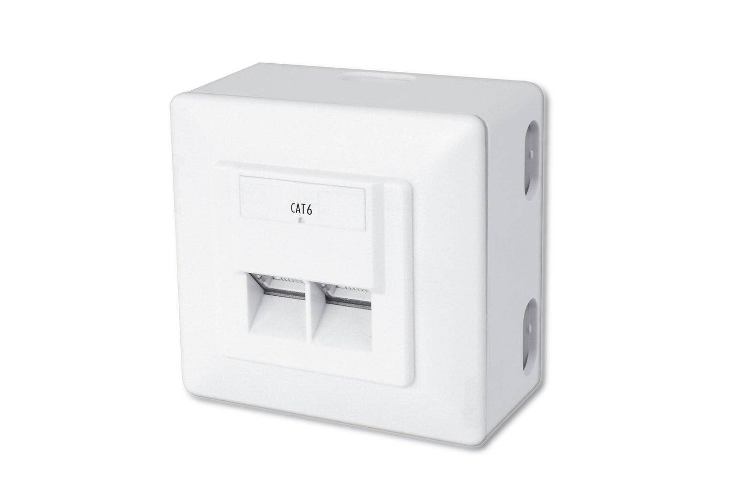 CONFEZIONE 5 PRESE A MURO A DUE PORTE RJ45 CATEGORIA 6 DIGITUS
