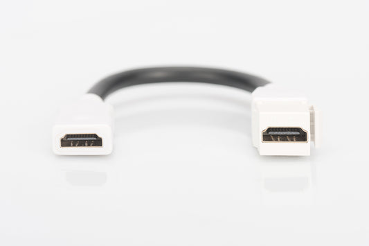 MODULO KEYSTONE HDMI FEMMINA/FEMMINA CON CAVO 12 CM PER PLACCHE A MURO O PANNELLI PATCH DIGITUS