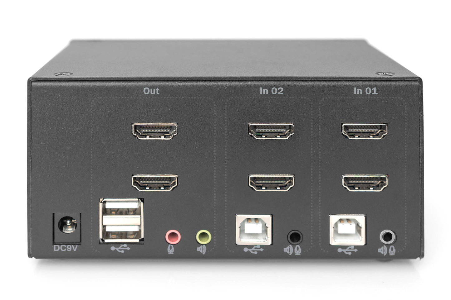 SWITCH KVM 2 PORTE 4K, DOPPIO SCHERMO HDMI ® USB