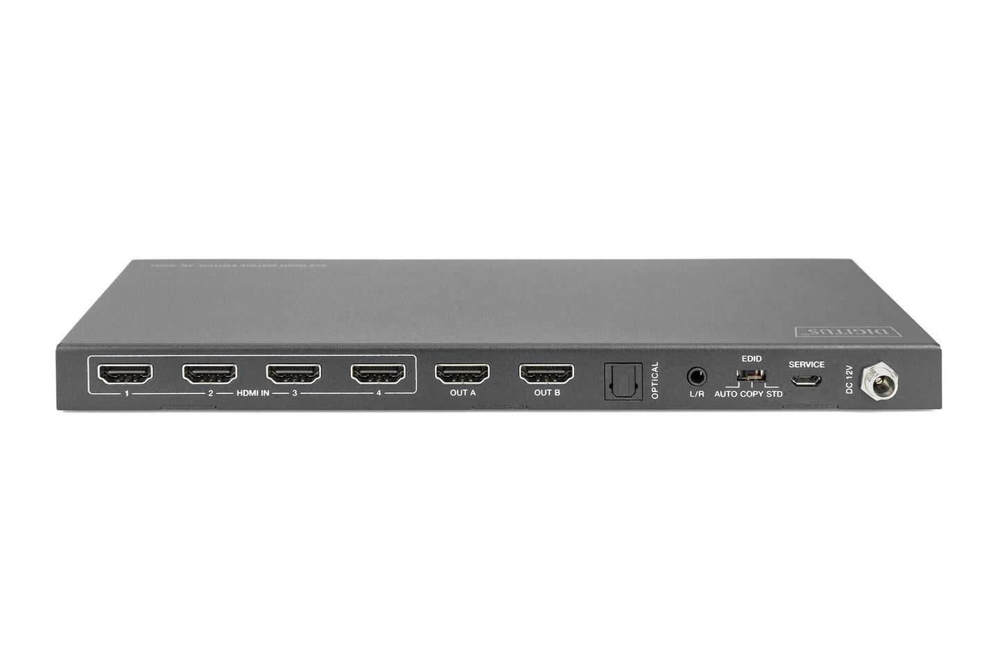 DIGITUS 4x2 switch matrix HDMI, 4K/60Hz