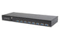 CONSOLE 17" PER RACK 19" CON SWITCH KVM 8 PORTE TASTIERA ITALIANA