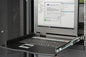 CONSOLE MODULARE CON SCHERMO 19" CON SWITCH 8 PORTE PER INSTALLAZIONE IN ARMADI RACK TASTIERA ITALIANA