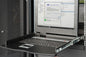 CONSOLE TFT 19" PER RACK 19 CON SWITCH KVM 16 PORTE CAT 5 TASTIERA ITALIANA