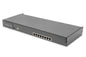 Console KVM modulare HD LCD con TFT da 19", connessione KVM Cat5 a 8 porte, touchpad, layout tastiera italiana