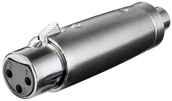ADATTATORE XLR FEMMINA 3 POLI - RCA FEMMINA