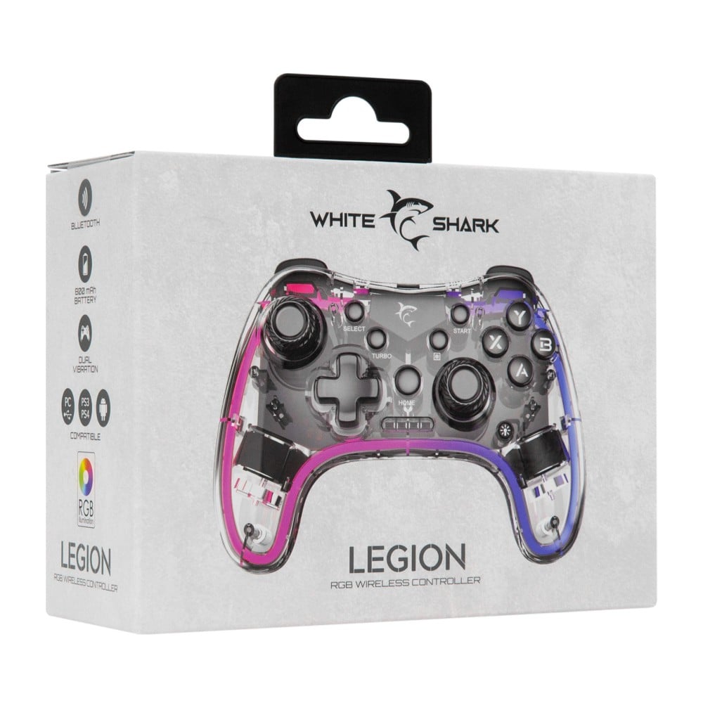Joypad Controller di Gioco con Retroilluminazione LED e Doppia Vibrazione USB-C&trade; e Bluetooth