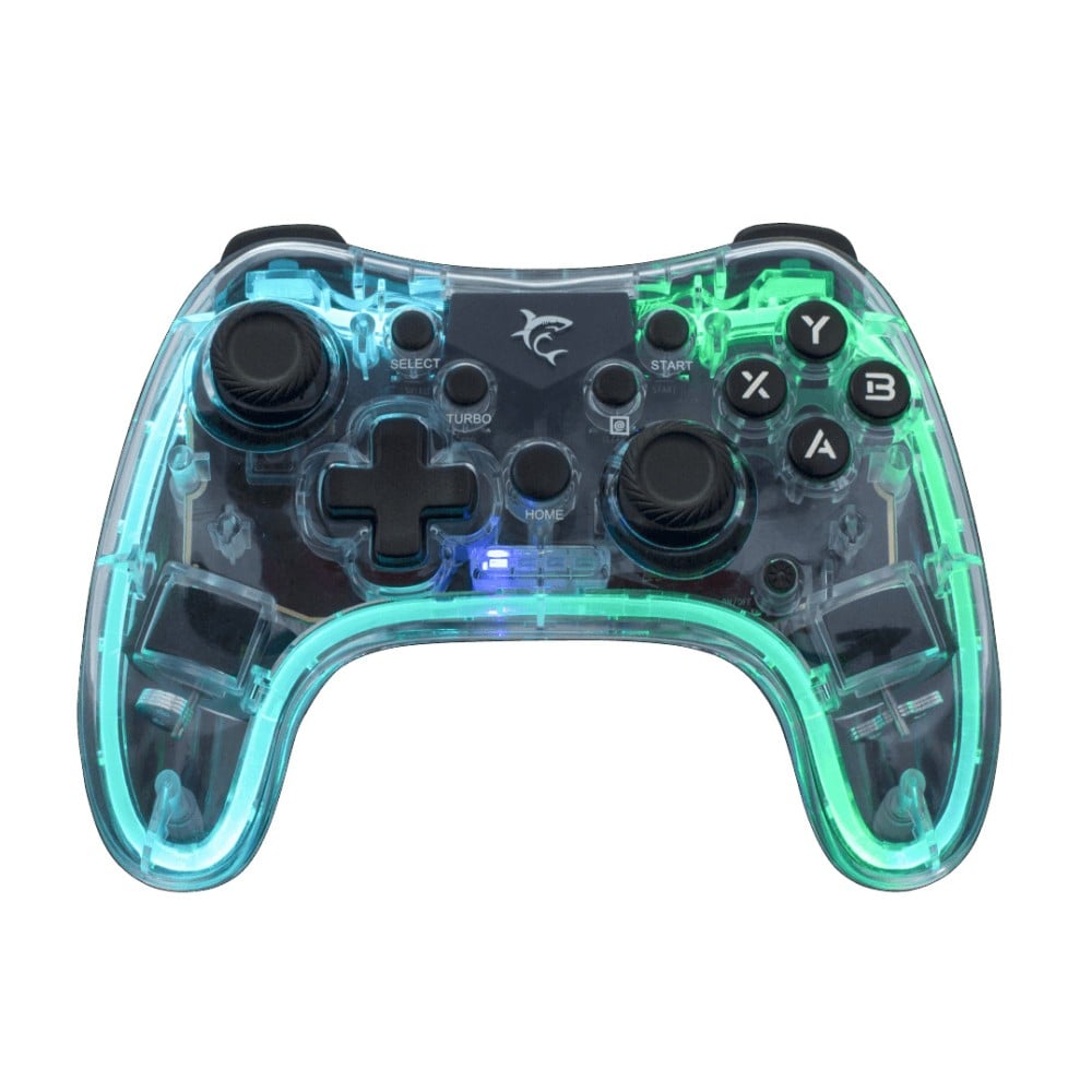 Joypad Controller di Gioco con Retroilluminazione LED e Doppia Vibrazione USB-C&trade; e Bluetooth