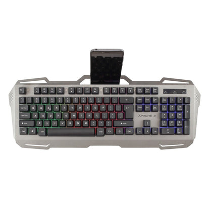 Kit Gaming Mouse 3200 Dpi e Tastiera USB con Retroilluminazione LED RGB, APACHE 2