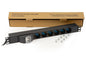 MULTIPRESA ALIMENTAZIONE PER RACK 19" CON 6 PRESE UNIVERSALI TRIPOLARI/SCHUKO MAGNETOTERMICA