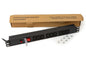 MULTIPRESA 9 PRESE FEMMINA IEC C13 PER ARMADI RACK 19" CON SPINA ITALIANA 16A