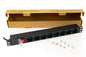 MULTIPRESA DA RACK 19 8" PRESE UNIVERSALI CON INTERRUTTORE SPINA C14