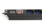 MULTIPRESA DA RACK 19" 7 PRESE UNIVERSALI CON INTERRUTTORE SPINA ITALIANA 16A CAVO MT 1.75