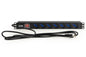 MULTIPRESA DA RACK 19" 7 PRESE UNIVERSALI CON INTERRUTTORE SPINA ITALIANA 16A CAVO MT 5