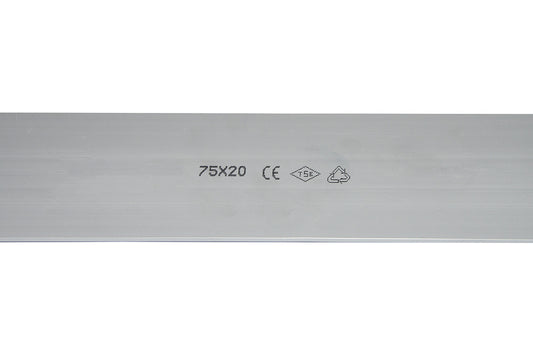 CANALINA BOMBATA PASSACAVI DA PAVIMENTO PVC 75x20 CON COPERCHIO SCORREVOLE MT 2