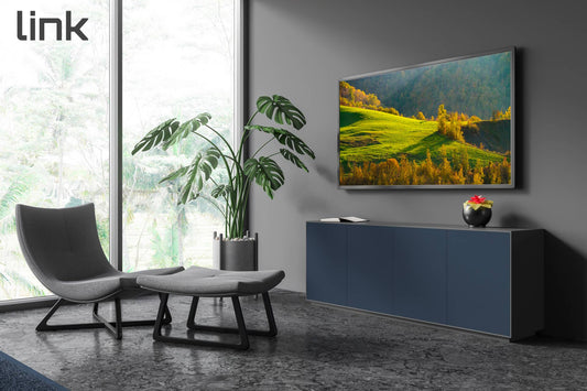 BRACCIO SUPPORTO A MURO A 2 SNODI PER SCHERMI 23"-42" FINO A 30 KG