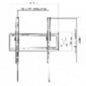 STAFFA A MURO ULTRA SLIM SUPPORTO TV 32"-55" LED/LCD FINO A 35 KG