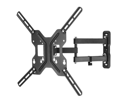 BRACCIO A MURO A 3 SNODI PER TV FINO A 25 KG, 50" FINO A VESA 400X400