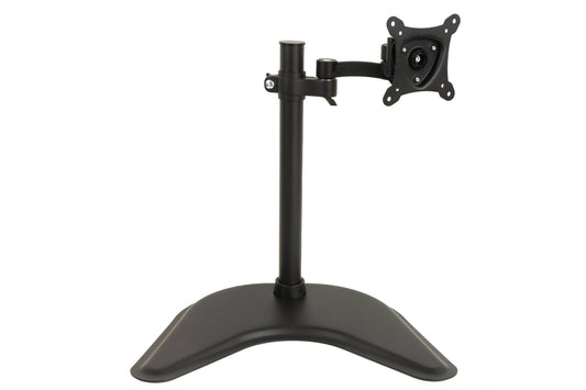 BRACCIO DA TAVOLO CON BASE PER VIDEO FINO A 15 KG DA 13 A 27" FINO A VESA 100X100 CON DUE SNODI