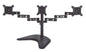 BRACCIO DA TAVOLO CON BASE PER TRE VIDEO FINO A 15 KG DA 13 A 21" FINO A VESA 100X100