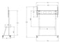 SUPPORTO PER TV CON RUOTE FINO A 130 KG MAX VESA 1200X600 E VIDEO FINO A 180"