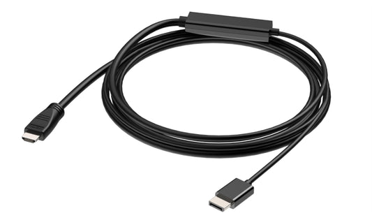 CAVO DISPLAYPORT 1.4 - HDMI® CONTATTI DORATI 4KX2K 60HZ 18GBPS HDR RGB 4:4:4 DOPPIA SCHERMATURA MT 5