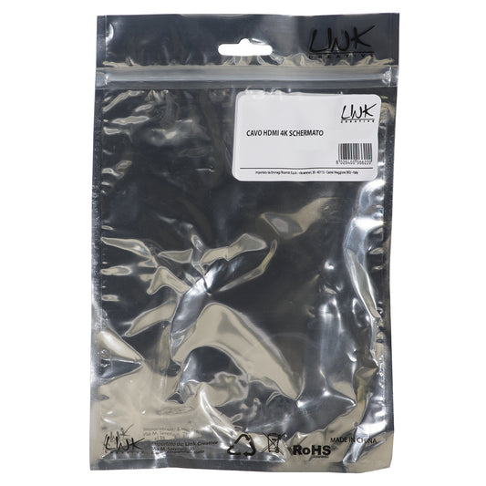 CAVO HDMII® 4Kx2K PER PC, NOTEBOOK, HDTV, ECC CONTATTI DORATI MT 1,5 COLORE NERO