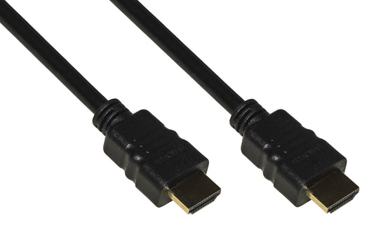CAVO HDMI® 4Kx2K 30HZ 3D+ETHERNET PER PC, NOTEBOOK, HDTV, ECC CONTATTI DORATI MT 15 COLORE NERO