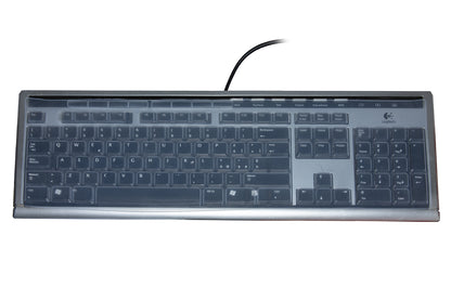 COPRITASTIERA 105 TASTI  LAVABILE TRASPARENTE IN SILICONE PER TASTIERA 105 TASTI