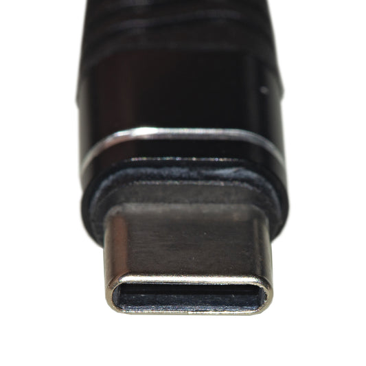 CAVO USB-C MT 1,2 CAVO A SPIRALE COLORE NERO CON PROTEZIONE FLESSIBILE SUL CONNETTORE