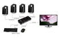 SWITCH KVM MANUALE PER 4 PC USB/VGA CON 1 MOUSE, 1 TASTIERA USB E 1 MONITOR VGA CON CAVI INCLUSI