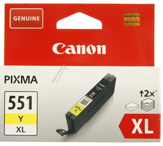 CANON CLI-551XLY ink cartridge yellow high capacity 700 pages 1-pack XL - 6446B001